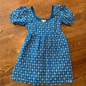 Rhode Blue Embroidered Dress. Size Small.